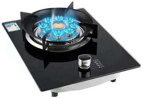 Cuisinière À Gaz 5,2 KW À 9 Brûleurs - Table De Cuisson Au Propane À Un Seul Brûleur, Cuisinière À Gaz Portable En Verre Trempé, Table De Cuisson De Camping Encastrée(NG)