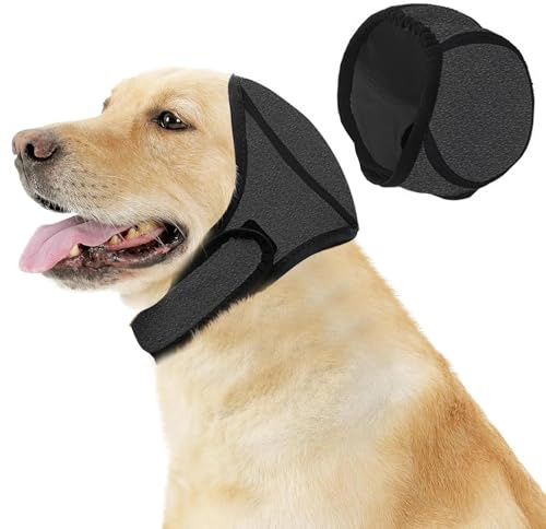 UJNBVC Ohrenschutz Hund Ohrenschützer Mit Geräuschunterdrückung, Gehörschutz für Hunde, Verstellbare Ohrenschützer für Haustiere, Lärmschutz bei Feuerwerk und Gewitter, Stress und Angst Zu Reduzieren