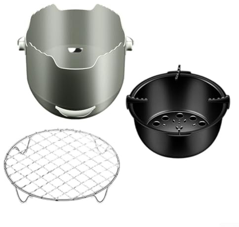 Besttoolifes Réchaud de camping portable en acier inoxydable avec répartition efficace de la chaleur pour le charbon de bois et design compact pour la cuisine en plein air