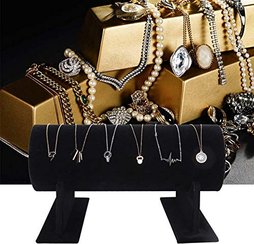 Riuulity Support de Bandeau Noir Doux, Présentoir de Style Exquis, Base en Bois Robuste, Ornements de Tête de Magasin pour un Accès Facile