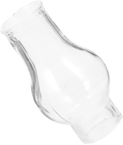 JEWEDECO Lampenglas Ersatzglas für Öllampen Klarglas Kamin aus Glas Windfest und Hitzebeständig für Innenbereich und Dekorative Beleuchtung