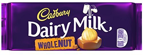 Cadbury Lot de 16 laits laitiers Noix entières 120 g