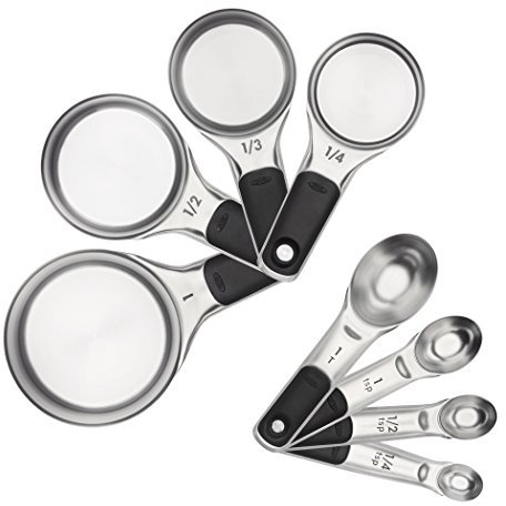 OXO Good Grips Measuring Cups and Spoons Set, Stainless Steel