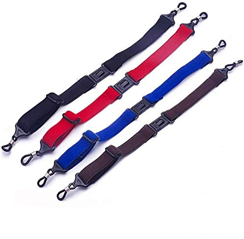 Xrten 4 PCS Réglable Sports Lunettes en Forme de Sangle avec Boucle, Homme Femme Enfants Football Basketball