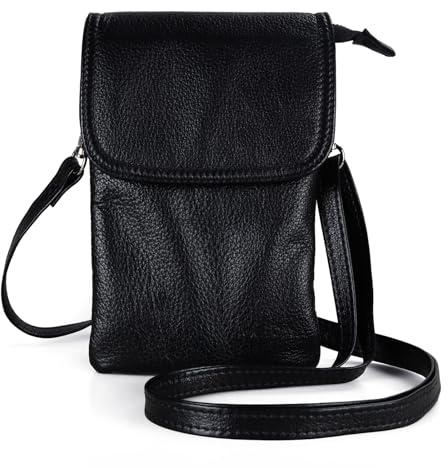 befen Leather Small Cell Phone Crossbody Wallet Purse and Bags for Women with Key Ring