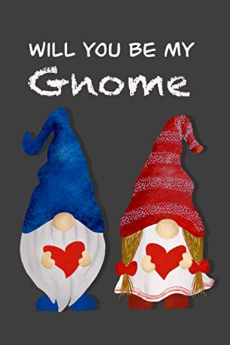 Gnome Notebook : valentines day gnome journal ruled 6x9 120 pages: valentines gift notebook journal for boyfriend/girlfriend/kids/gnome lovers
