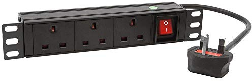 10 1U Soho 3 Way PDU, Current Rating 13A, Imperial 10.04, Metric 255mm, No. of Outlets 3Outlets, 10 Soho Home Networking, Supply Voltage V AC 240V