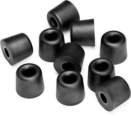 Decibullz Embouts en mousse à mémoire de forme moulés sur mesure – 5 paires moyennes | Embouts de rechange confortables pour écouteurs et bouchons d'oreille (lot de 1)