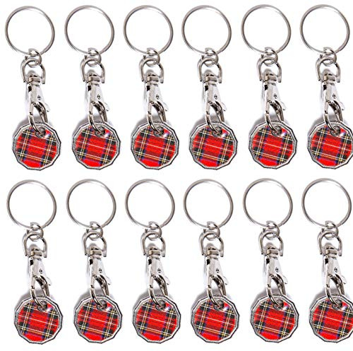 UK Phoenix Lot de 12 porte-clés jetons de monnaie de 1 £ – Design à 12 côtés – Parfait pour les chariots de courses, les gymnases et les équipements à pièces – Compatible avec Aldi, Lidl, Tesco