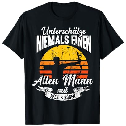 Bogenschießen Bogensport Bogenschütze Pfeil Männer Geschenk T-Shirt