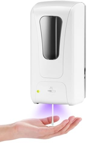 tuzhi Dosatori per Sapone Automatic Soap Dispenser 1000ml con Montaggio a Parete Dispenser di Sapone Touchless del Sapone Liquido for Hotel, uffici, scuole, Cucina, Bianco (Color : Drip)