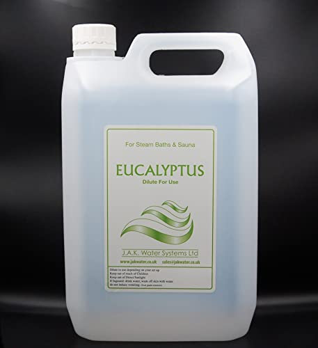 Sauna and Steam Room Fragrance, 5 litres Concentrated Formula (Eucalyptus)