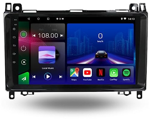 For Mercedes Sprinter Vito Viano VW Crafter 2006-2017 Android 12 Car Stereo Head Unit CarPlay Android Auto Bluetooth GPS SatNav Volkswagen