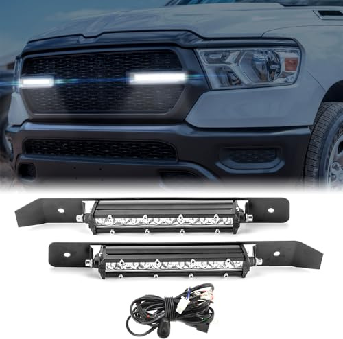 WeiSen Einbau-Lichtbalken-Set mit 2 Stück, 15,2 cm, schlanke, einreihige, gerade Lichtleiste, kompatibel mit Dodge Ram 1500 2019–2024
