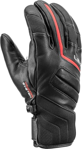 LEKI Phoenix 3D Handschuhe, Black-red, EU 10.5