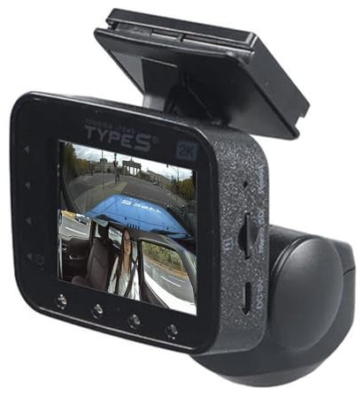 TravCa Dash 360 2K | Dashcam a 360 gradi vista intorno davanti e posteriore e laterale | Telecamera per auto ad alta risoluzione 2K | Controllo app con 7 viste | Registrazione 24/7 durante la guida e