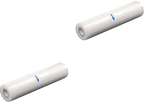 2St küchenmaschiene kochgeschirr bratbeutel vakumierergerät für lebensmittel Vakuumierbeutel Vorratsbehälter für Lebensmittel einseitig Staubsaugerbeutel Aufbewahrungstasche Weiß