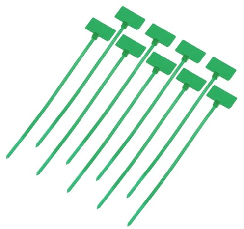 sourcing map 250pcs Marker Cable Zip Ties, 4x150mm Self-Locking Nylon Labels Zip Tie Wraps, Wire Tags Ties Straps for Indoor and Outdoor, Green