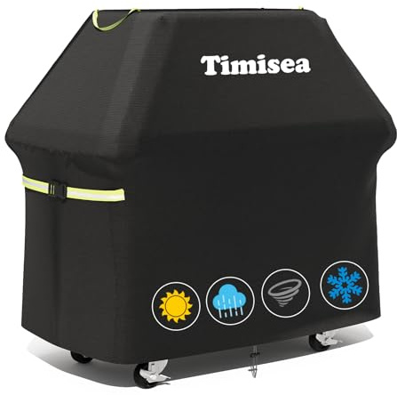 Grill Abdeckhaube, Grillabdeckung Wetterfest, 600D-Oxford-Gewebe, Wasserdicht, Staubdicht Und Winddicht Grill Hülle Für Den Außenbereich, Für Weber, Char Broil, Nexgrill 117 * 66 * 117cm