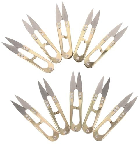DIYEAH 10stücke Teiliges Mini Nähscheren U-förmige Fadenschneider Für Handarbeiten Quilting Und -projekte Robustem Für Präzise Schnitte Und Hohe Effizienz