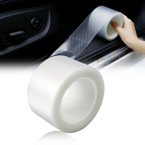 Auto Einstiegsleisten Schutz,5cm x 10m Auto Schutzfolie,Transparent Autoschutzfolie,Unsichtbar Schutzfolie für Auto,Selbstklebend Acryl Schwellerschutz Auto,Anti Kratzer,für Autotür Kantenschutz