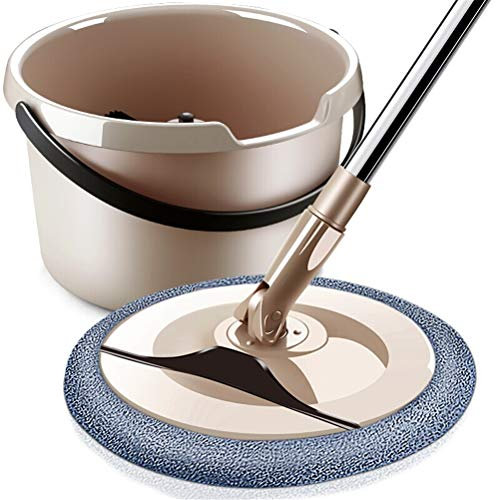 Limpieza del Piso Trapeador para Lavar el Piso con balde Almohadilla de trapeador de Microfibra Mango Ajustable con alojamiento Trapeadores de Manos Libres Herramientas de Limpieza Aprendí Mucho