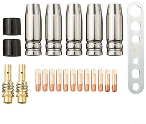 Essential Schweißwerkzeug-Set, 0 9 mm Düsen und Spitzen für MIG für MAG Prozess, 22 Stück