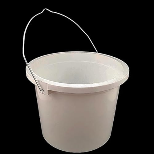 Plastic Paint Kettle – 1L, 2.5L & 5L – White or Black – Durable Plastic with Strong Metal Handle – Ideal for Paint, Solvents, Tools & Liquids – Suitable for DIY, Decorating, and Site Use_2.5L-WH