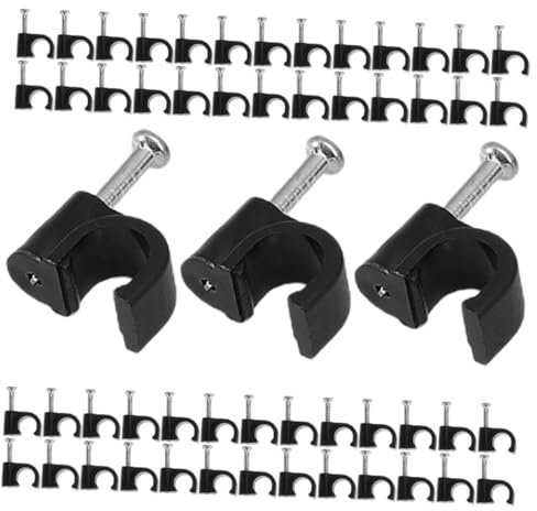 Hemobllo 400 Piezas Clip De Alambre Para Pared Fijación De Hebillas De Alambre Clips Para Cables Ethernet Soporte Para Cables De Extensión Grapas De Pared