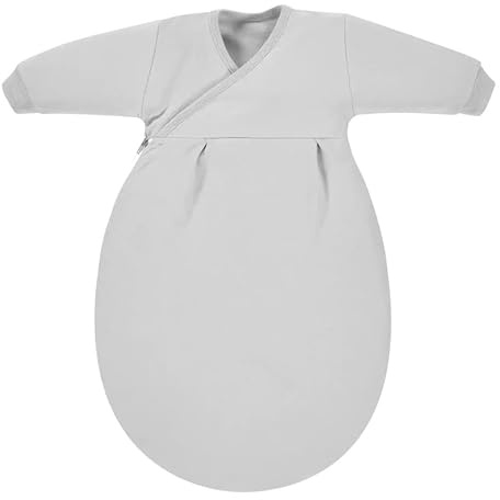 Dein Kinderland Alvi Baby Innensack Mäxchen im SET mit Alvi Dreiecks-Halstuch | Sommerschlafsack | Babyschlafsack | (grau, 68)