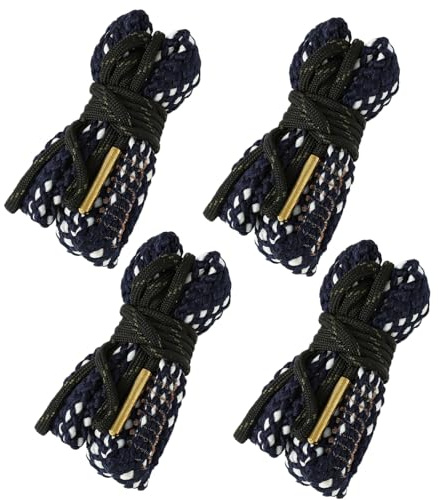 CZMYCBG Kit de Limpieza de 4 Cepillos Tipo Serpiente para Armas - Compatible con Calibres .17, .22, .223, .308, .30-06, .357, .45, 9mm - Limpiador de 12 Pulgadas(410 GA Gauge)