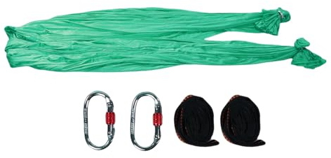 POENVFPO Lufthängematte, Yoga-Schaukel aus Polyester-Seide für Kraftdehnung, Fitness-Meditation, mit Komplettem Hardware-Kit, für Heimstudio
