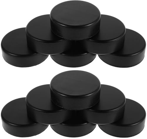 HYTROVE 20 Stück Leichte Eishockey Pucks aus Pu für Training und Wettbewerb mit Realistischem Gefühl Tragbar für Persönliche Übung und Outdoor Training