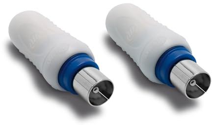 Metronic 438101 Fiche 2 fiches males droites blindees 9,52mm