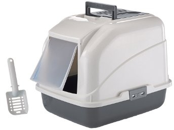 Nobby 76290-17 Katzentoilette mit Filter 50 x 40 x 40 cm, grau