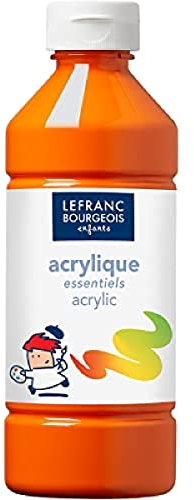 Lefranc Bourgeois Acrilico - Gli Essenziali - 500 Ml - Arancio