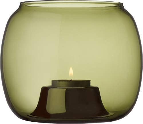 Iittala Kaasa Windlicht, moosgrün Ø14.1cm H 11.5cm