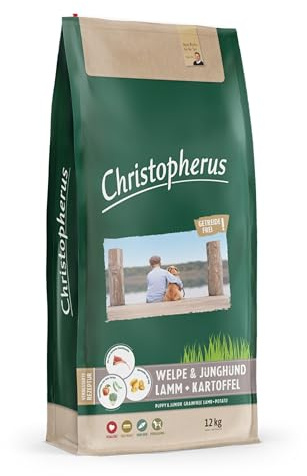 Christopherus Trockenfutter für Welpen & Junghunde, Lamm + Kartoffel, 12 kg