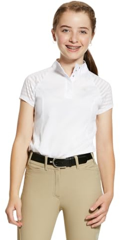 ARIAT Girls' Aptos Vent Show Shirt, X-Small, White