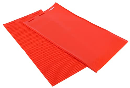 Duokon 2Pcs Beeswax Sheet Beeswax Press Mold DIY Rubber Comb Foundation Press Mold Beekeeping Press Sheet Beekeeper Equipment