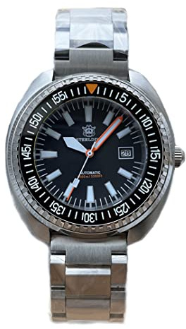 LOve Peace STEELDIVE SD1983 Automatische Luxus-Herren-Armbanduhr NH35 mechanische Edelstahl-Taucheruhr für Herren, schwarz, Modisch