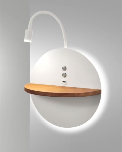 Fabas Luce Dual Wandleuchte, LED, holz/weiß (3717-20-102)