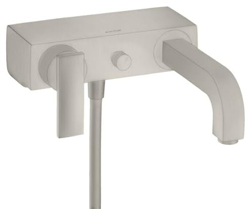 hansgrohe AXOR Citterio Einhebel Wannenmischer Aufputz DN 15, 39400800, Farbe: Edelstahl Optic