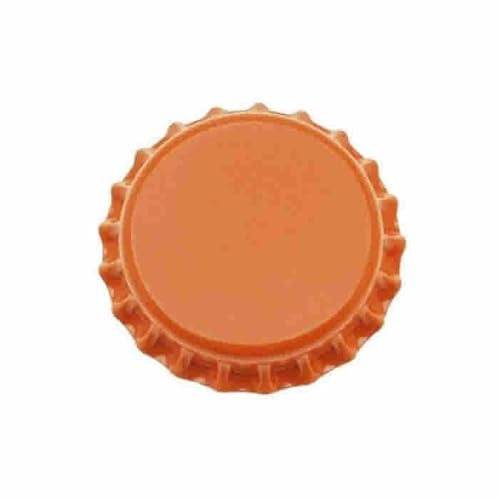 North Mountain Supply Beer Bottle Crown Caps - Orange - Oxygen Barrier - 500 Count