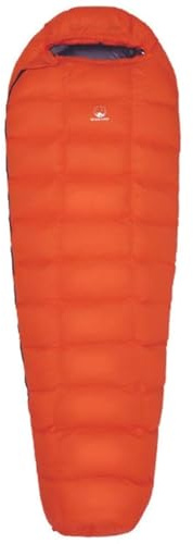 Telomat Schlafsack – Schwarz Snow 4 Jahreszeiten kaltes Wetter leicht, tragbar, wasserdicht, Entendaunen Outdoor Camping Wandern Daunen Schlafsack für Erwachsene