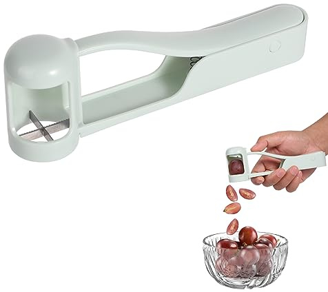 Grape Cutter, Grape Slicer Stainless for Toddlers Kids Baby Steel Strawberry Cutter Slicer for Vegetable Fruit Slicer Cherry Tomato Salad Cake Decoration Kitchen Cutter Gadget Tools