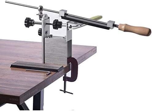 MAHWER Afilador de Cuchillos, Sistema de Afilado de Cuchillos Giratorio 360, afilador de Bordes Apex con 3 Piezas de Piedra de afilar de Diamante