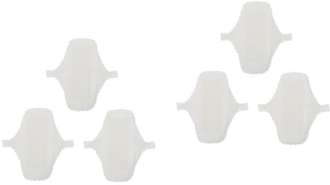 Mobestech 6stücke Waschbare Menstruations-baumwollpads Für Frauen Atmungsaktive Slipeinlagen Mit Wasserabweisender Für Schwangerschaft Und Wochenbett Weiß Mit Spitzen