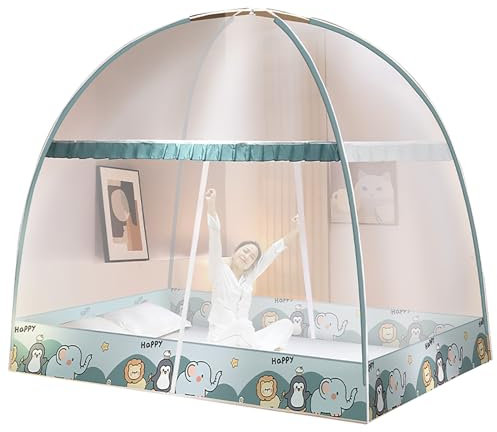 Pop-Up-Moskitonetz, tragbares Reise-Moskitonetz, faltbar, Anti-Moskitonetz, Camping-Vorhang mit Unterseite, Anti-Mückenstiche, G, 2 m