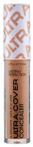 Collection Cosmetics Lasting Perfection Ultra Cover Concealer, Up to 16hr Wear, XL Applicator, Chestnut Neutral, 5.5ml